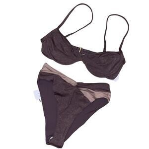 L*Space Shimmer Missy Bikini Top & Shimmer Nancy Lee Bikini Bottom